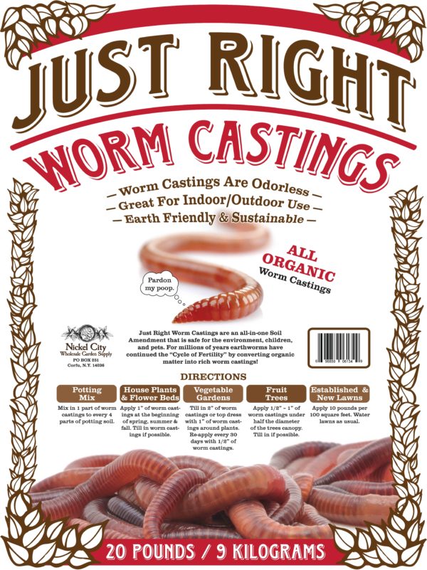 Just Right Vegan Organic Worm castings