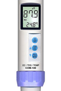 COM-100: Waterproof EC / TDS / Temp Combo Meter